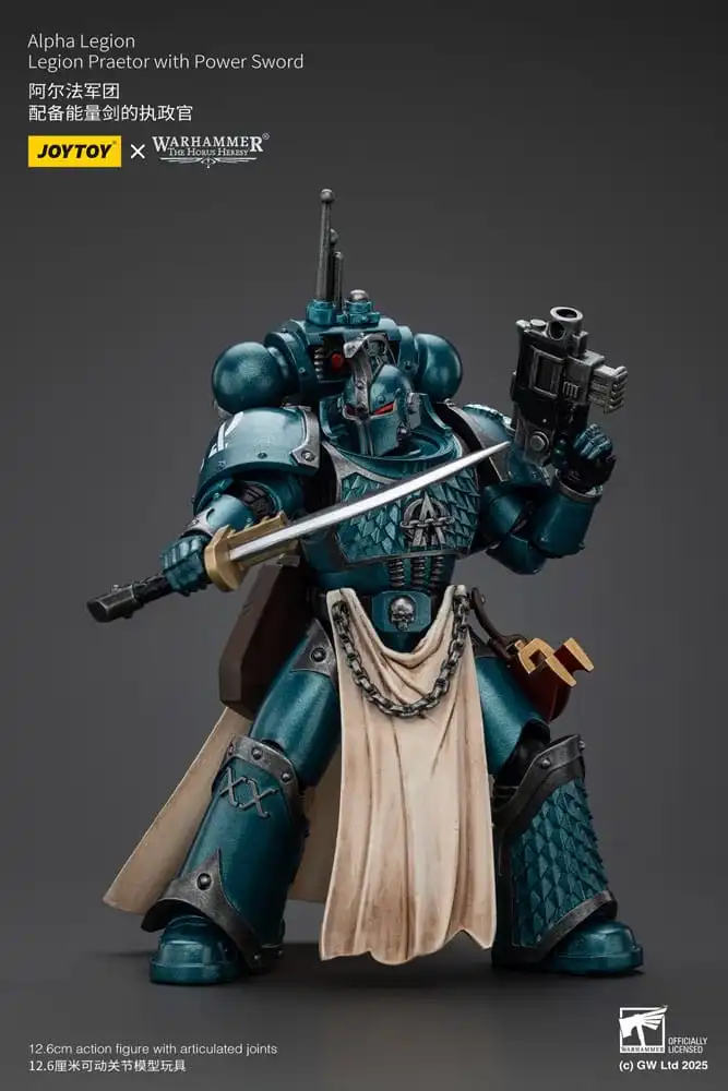 Warhammer The Horus Heresy Action Figure Alpha Legion Praetor with Power Sword 20 cm